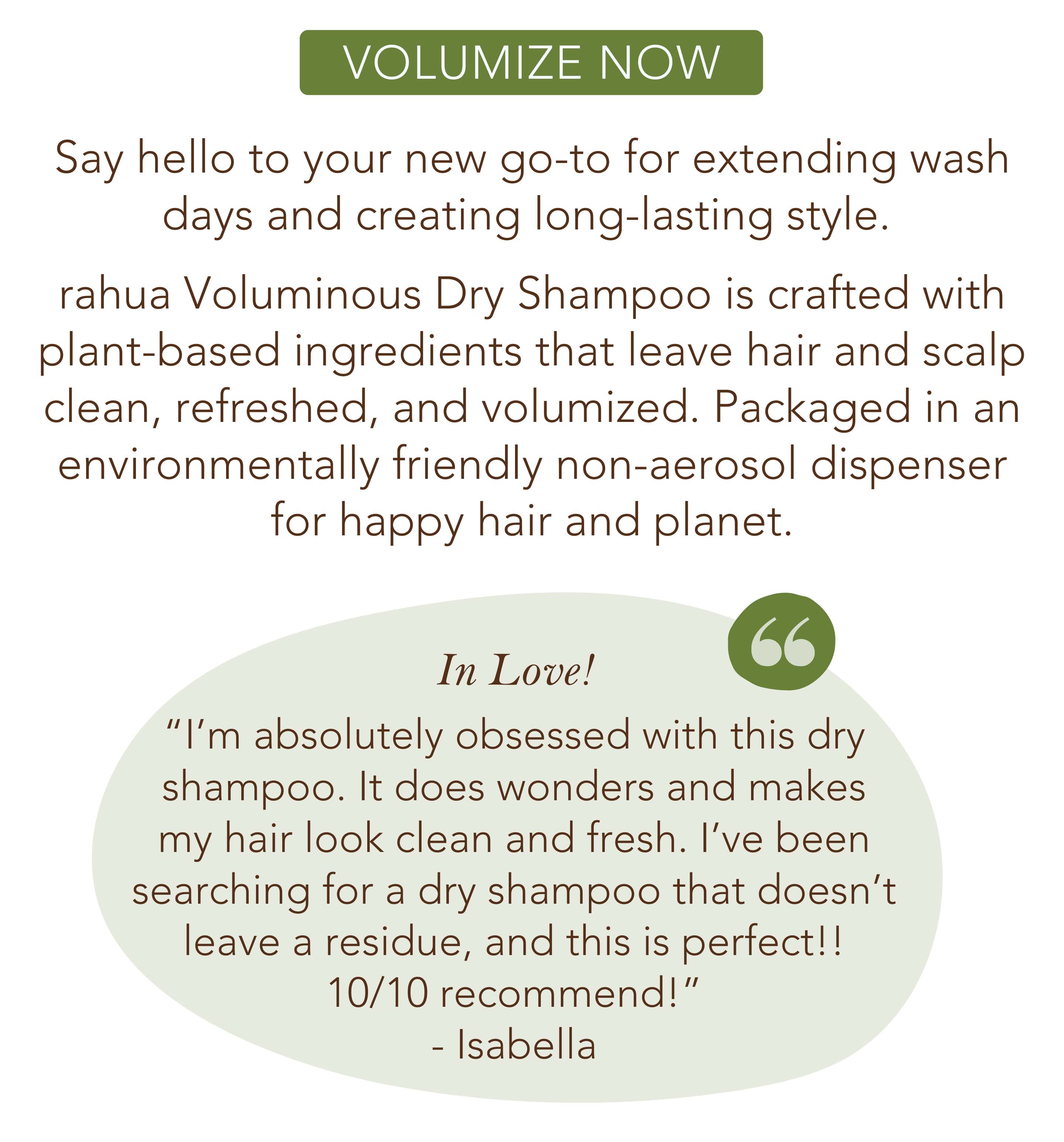 Lift & Refresh With Voluminous Dry Shampoo 💨 Rahua Beauty