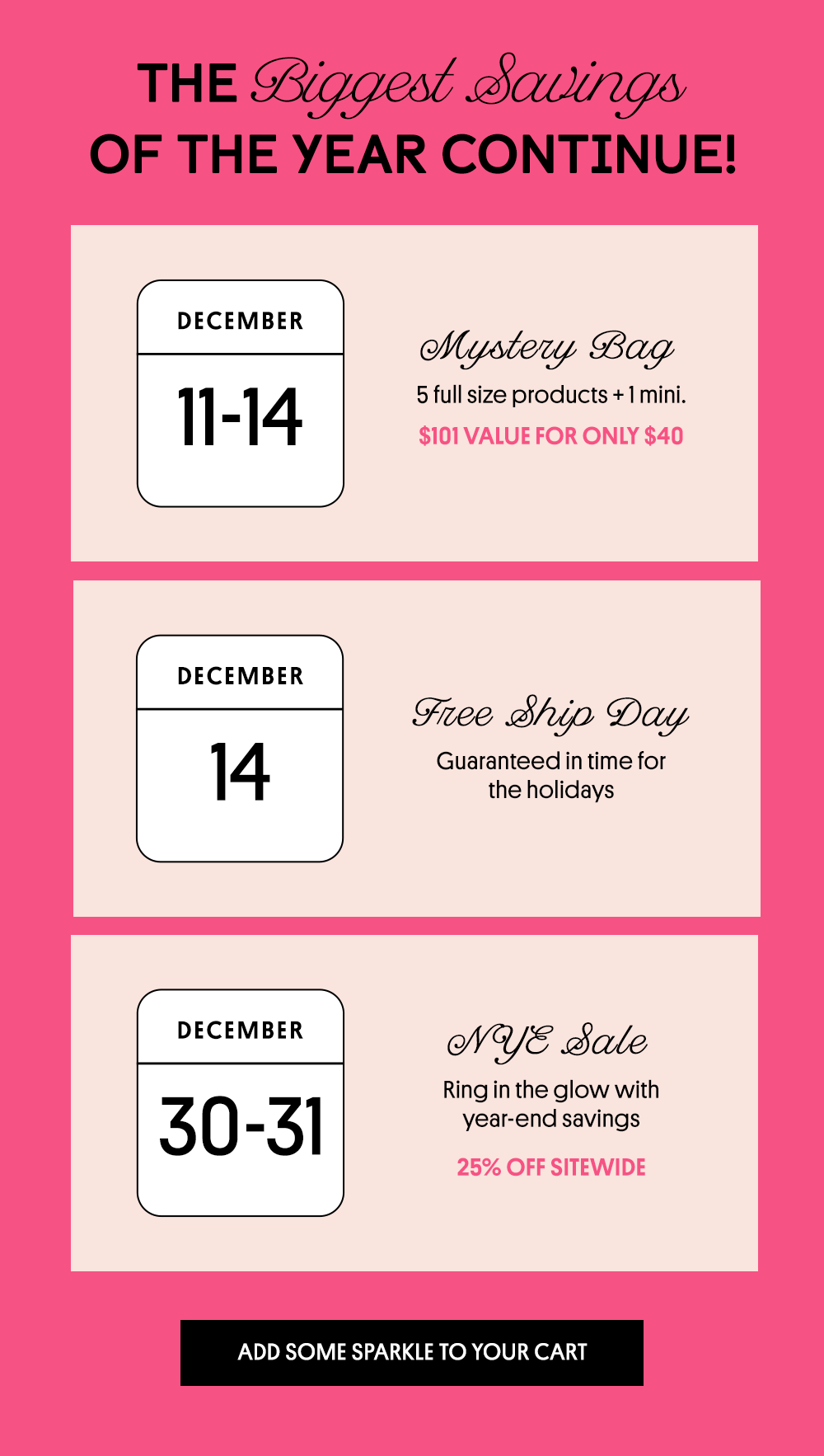 Add Some Sparkle to Your Cart