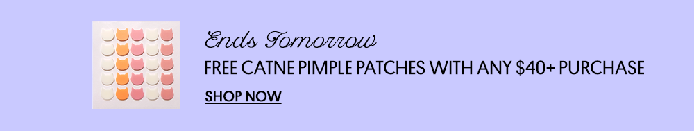 Free Pimple Patch Pack with Any $40+ Purchase