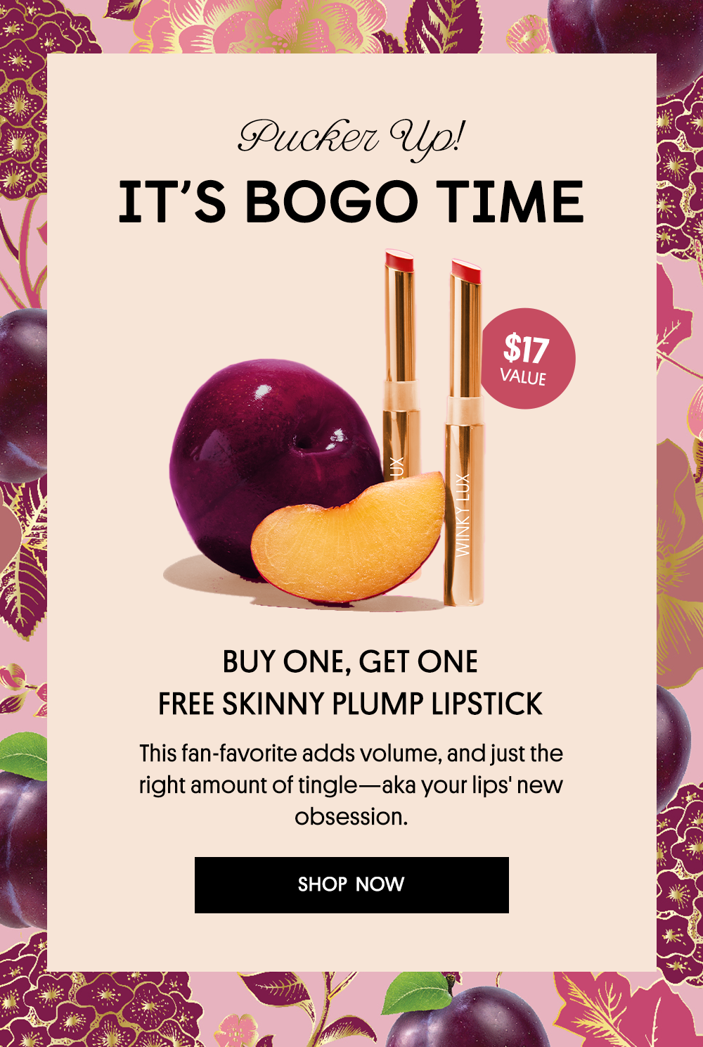 Buy One, Get One Free Skinny Plump 