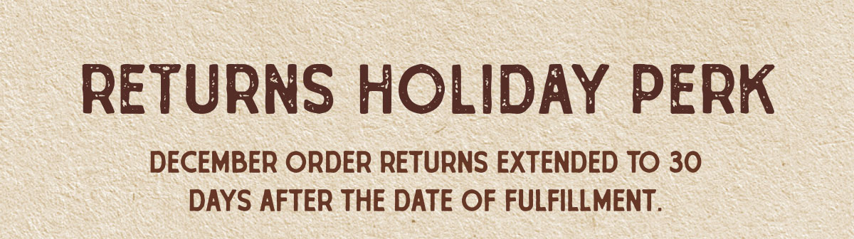 Returns Holiday Perk