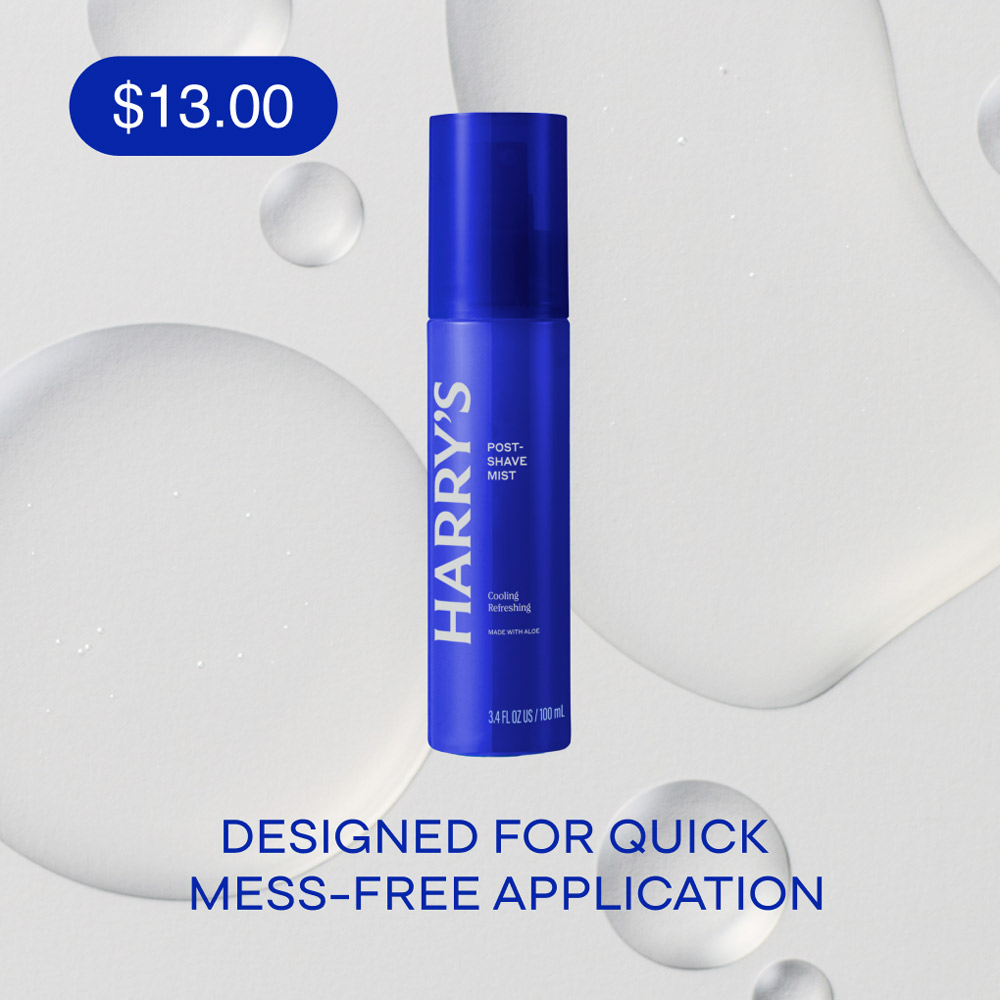 Post-Shave Mist: Designed for quick, mess-free application