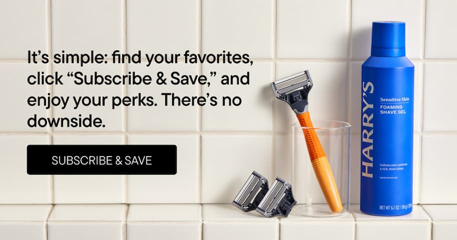 Harry's products in bathroom Harry's products in bathroom