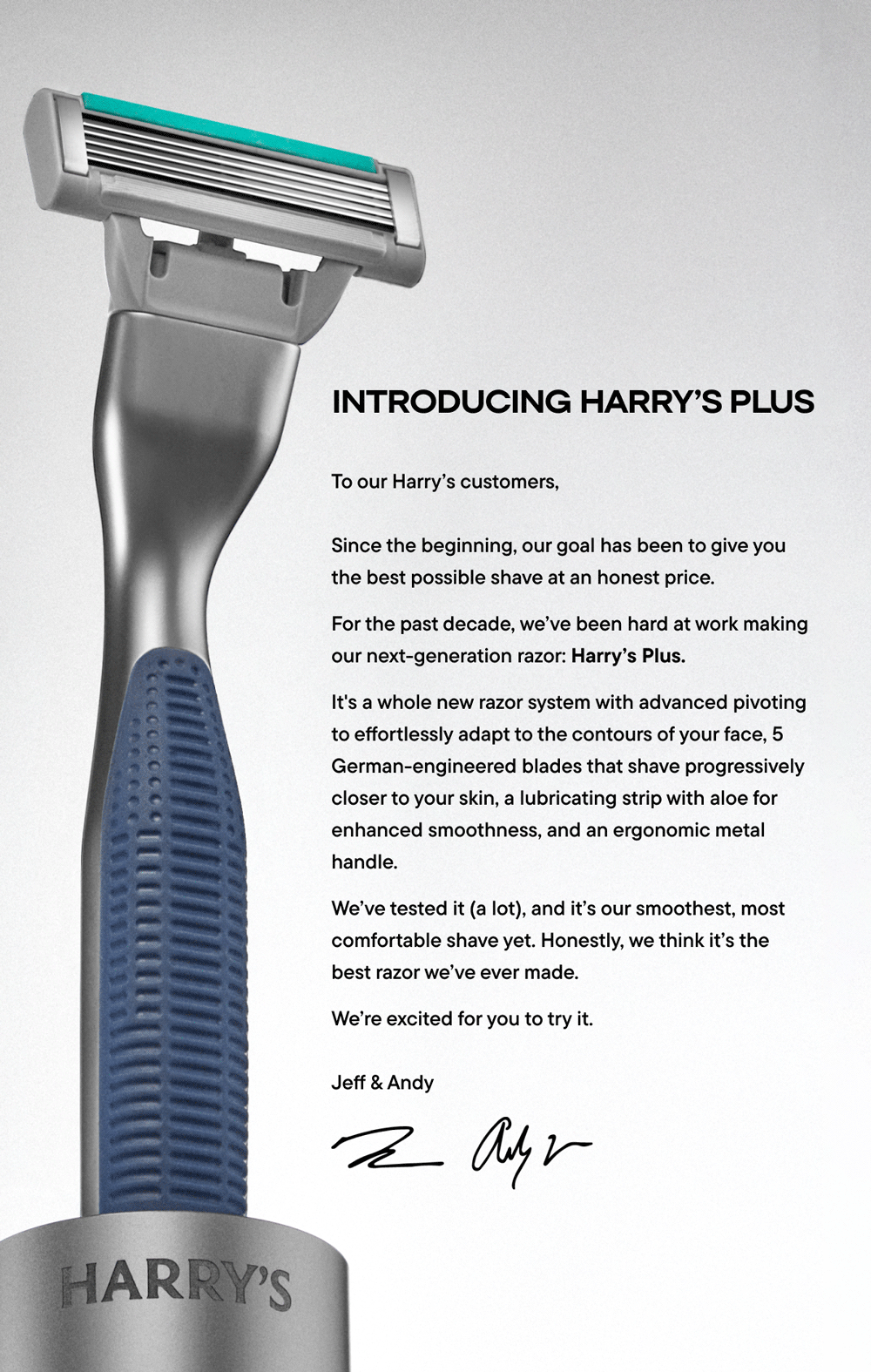 Harry's Plus | The Shave You've Been Waiting For