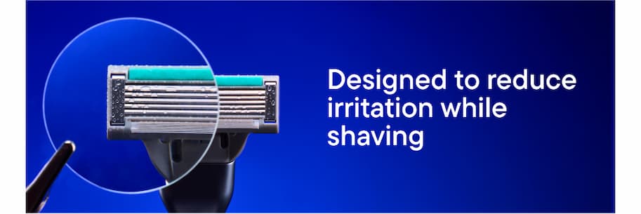 Designed to reduce irritation while shaving