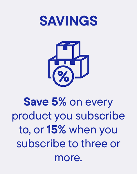 Save 5% on every product Save 5% on every product