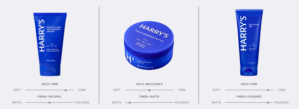 Harry's hair styling products