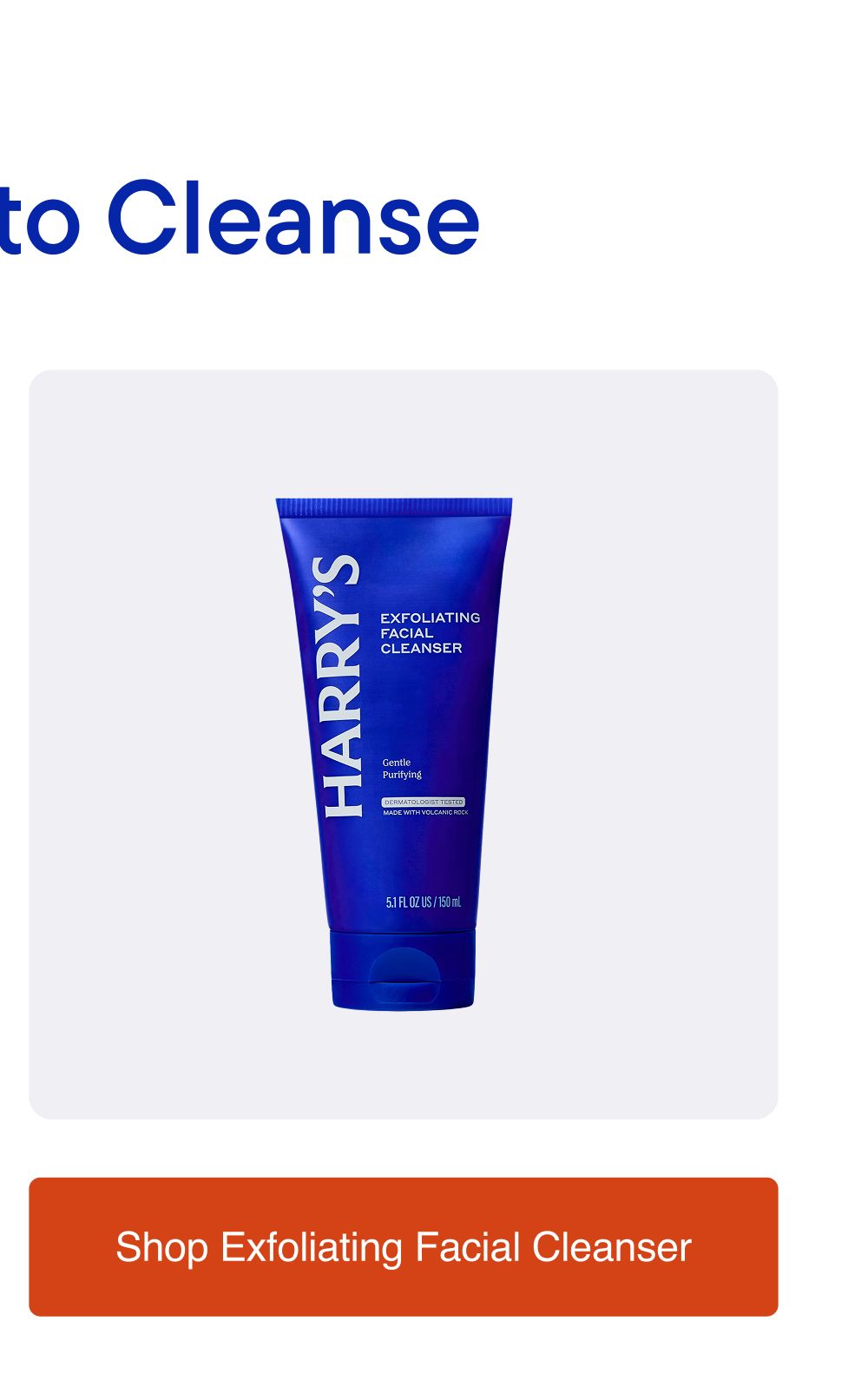 Shop Exfoliating Facial Cleanser