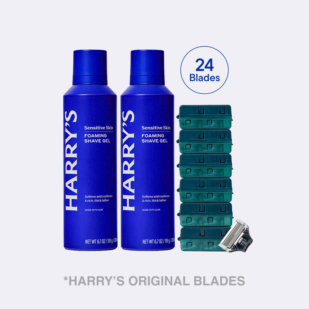 Harry's Original 24 Blades & Shave Gel Harry's Original 24 Blades & Shave Gel