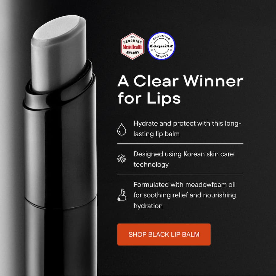 A clear winner for lips. Harry's Black Lip Balm