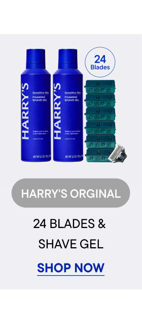 Harry's Original 24 Blades & Shave Gel