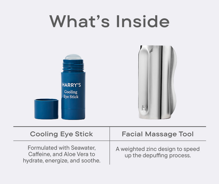 What's Inside - Cooling Eye Stick + Facial Massage Tool