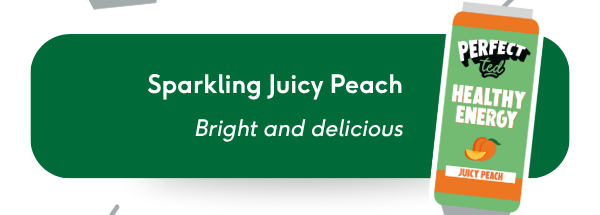sparkling juicy peach: bright and delicious