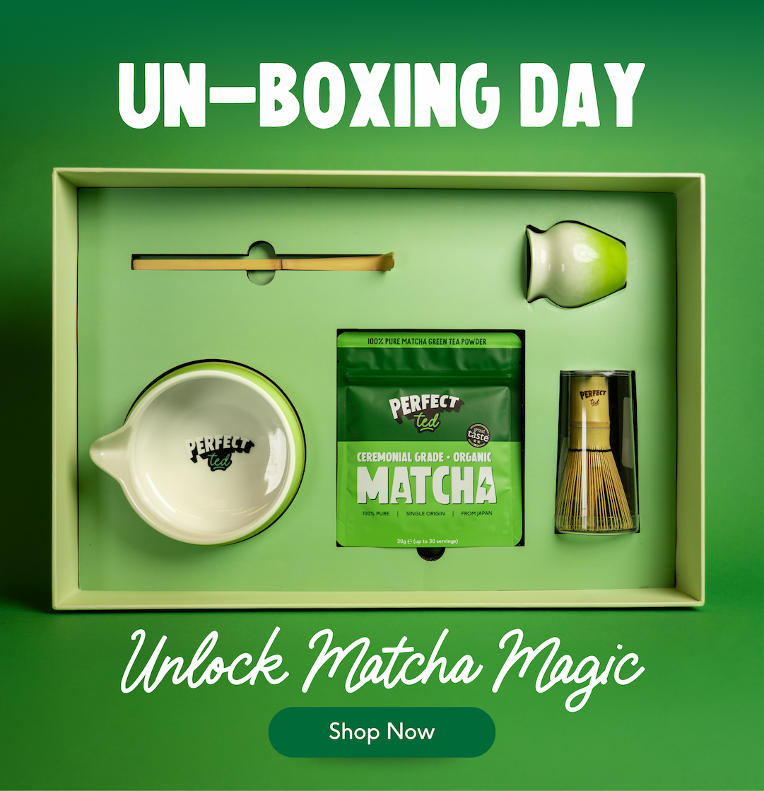 Un-Boxing Day: Unlock Matcha Magic. Shop Now.