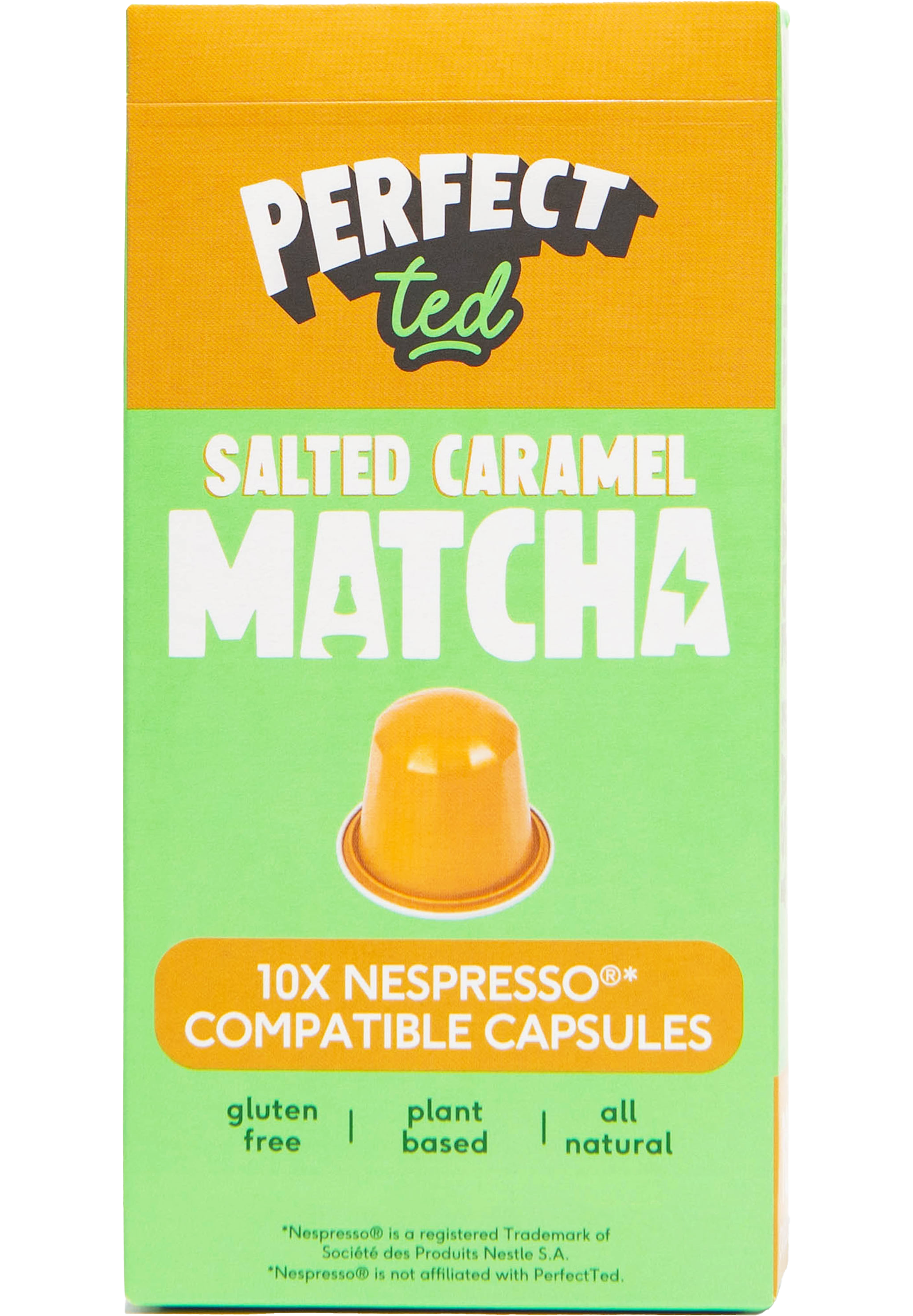 Pack of PerfectTed Salted Caramel Matcha Pods