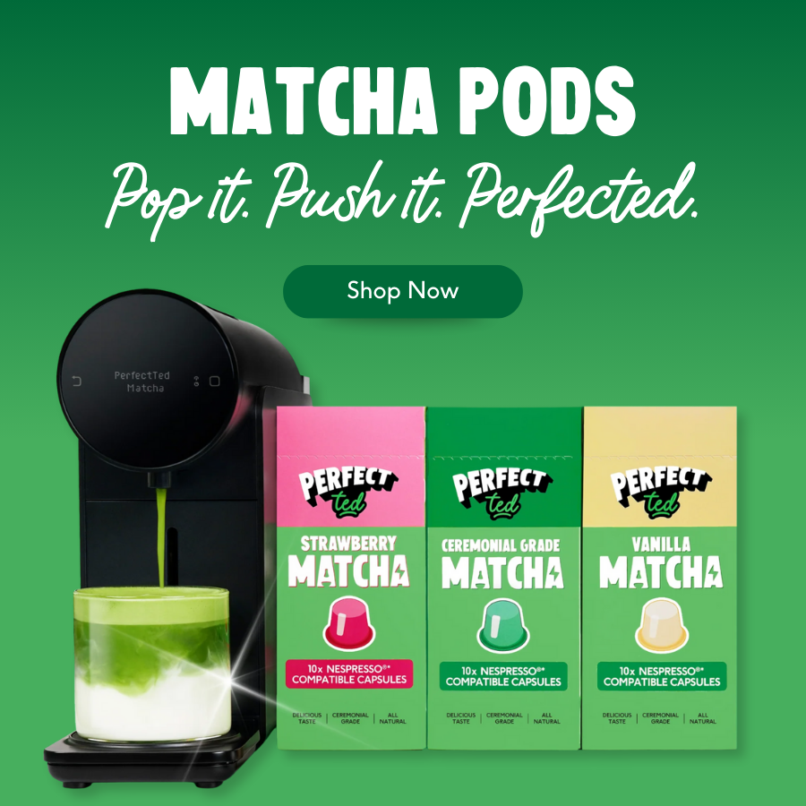 Matcha Pods: Pop it. Push it. Perfected.