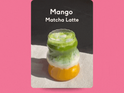 mango matcha latte