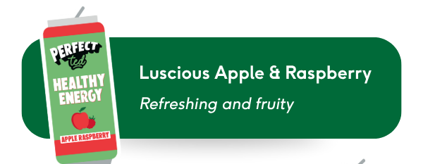 luscious apple & raspberry: refreshing and fruity