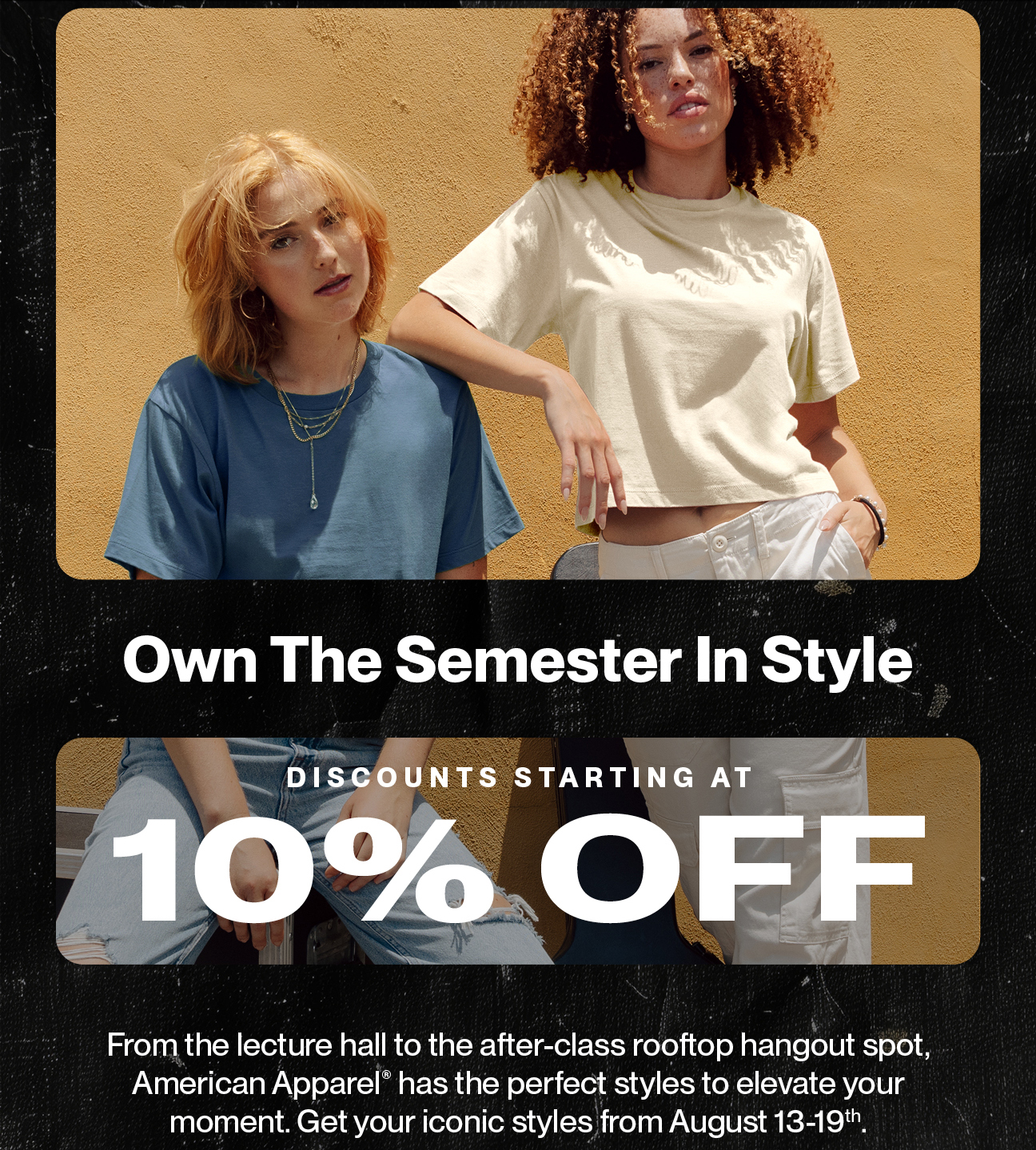 Back to School Discount Starting at 10% Off