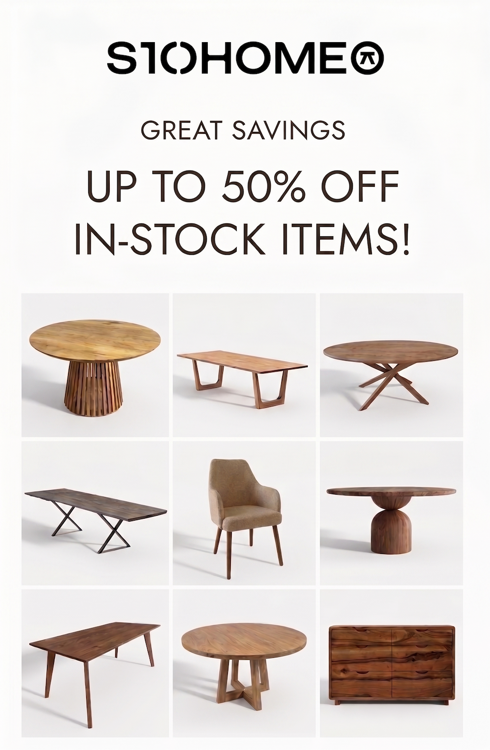 Great savings - up to 20% off in-stock items!
