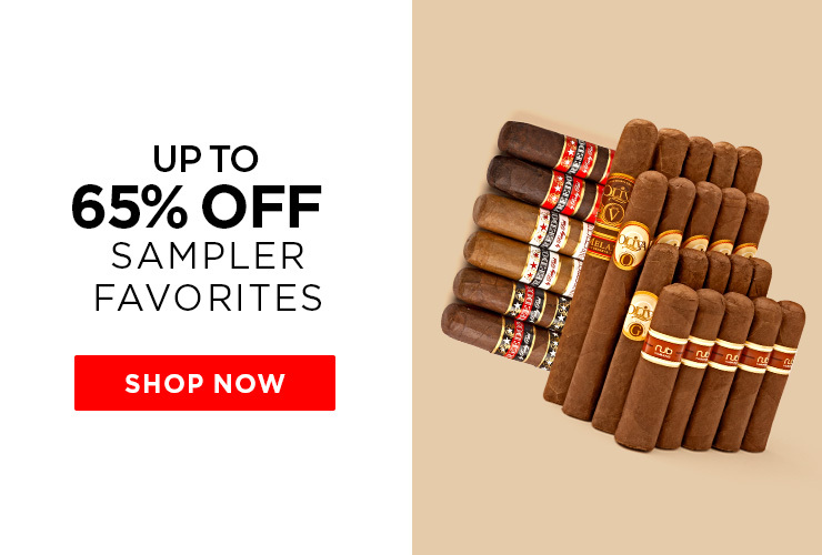 Up to 65% off sampler favorites