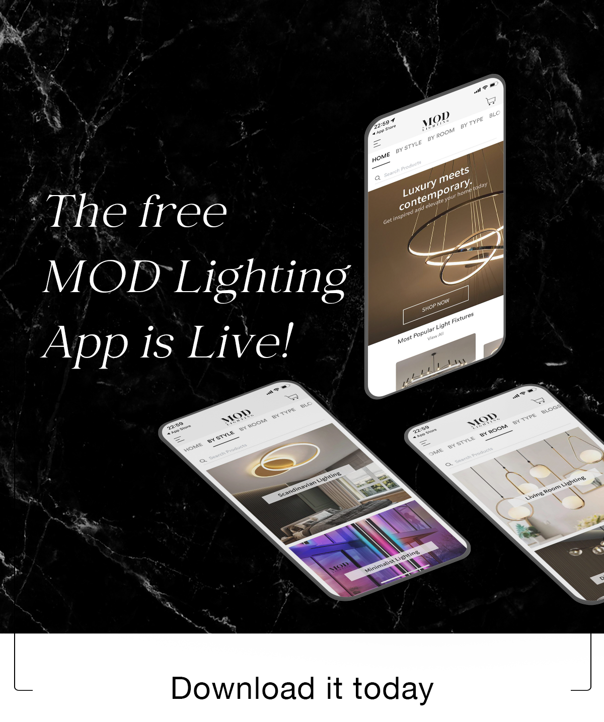 Here’s a new way to see luxury lighting MOD Lighting