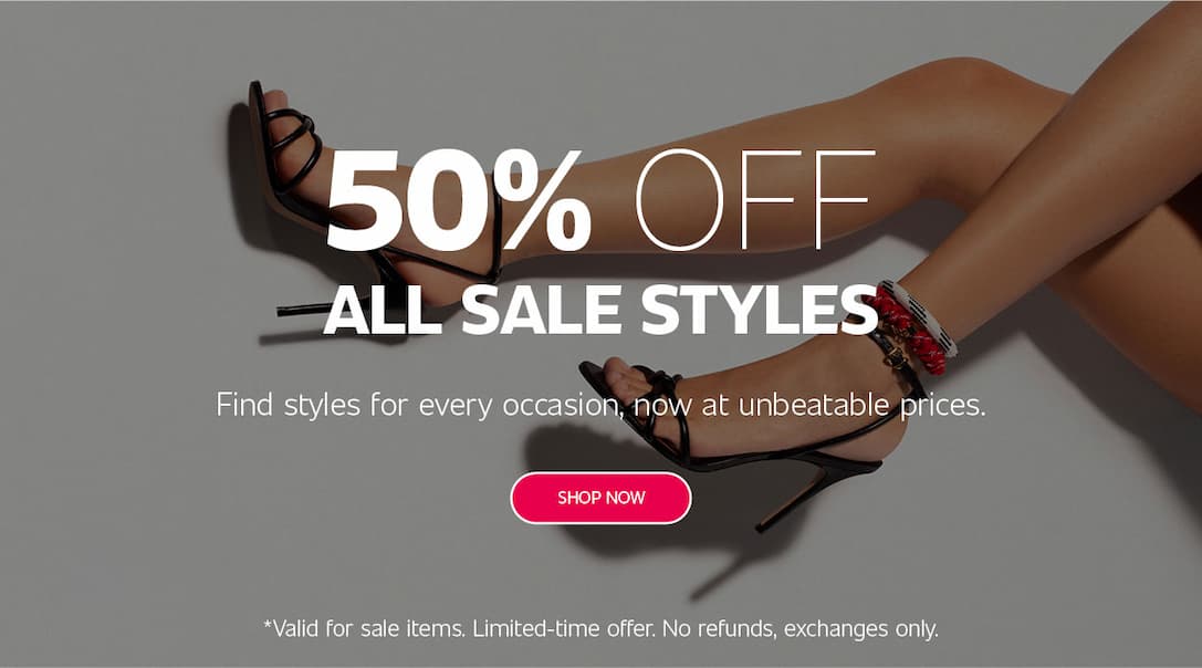 50% OFF ALL SALE STYLES | SHOP NOW