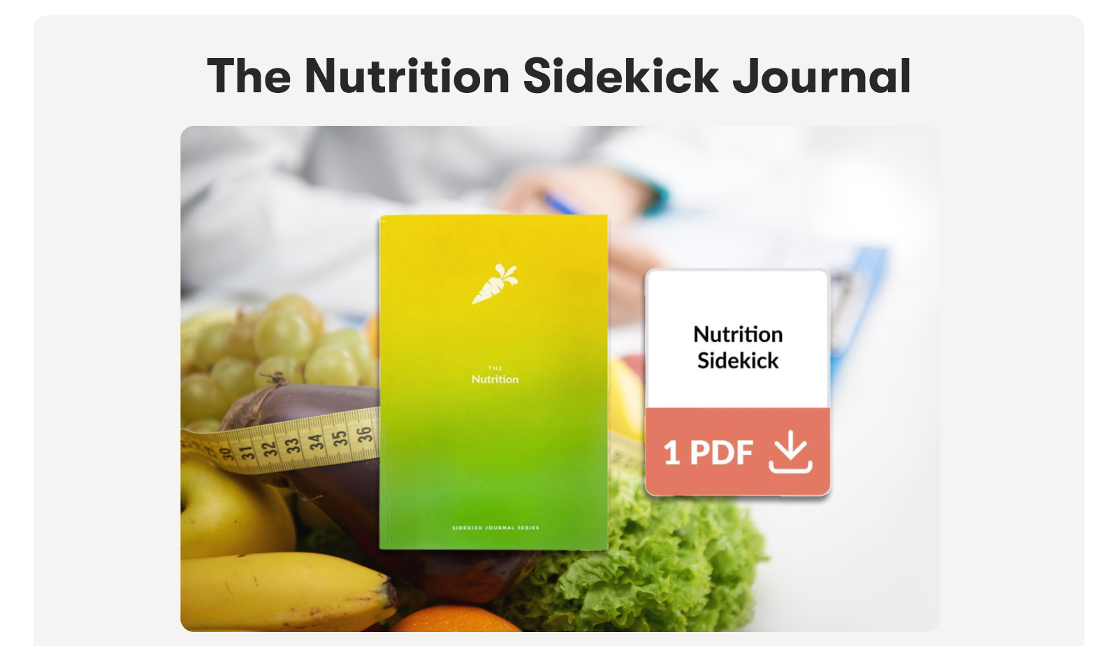 The Nutrition Sidekick Journal