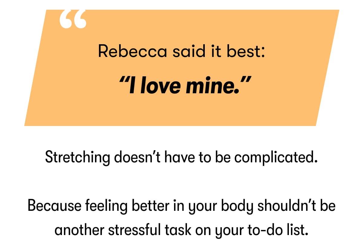 Rebecca said it best:    