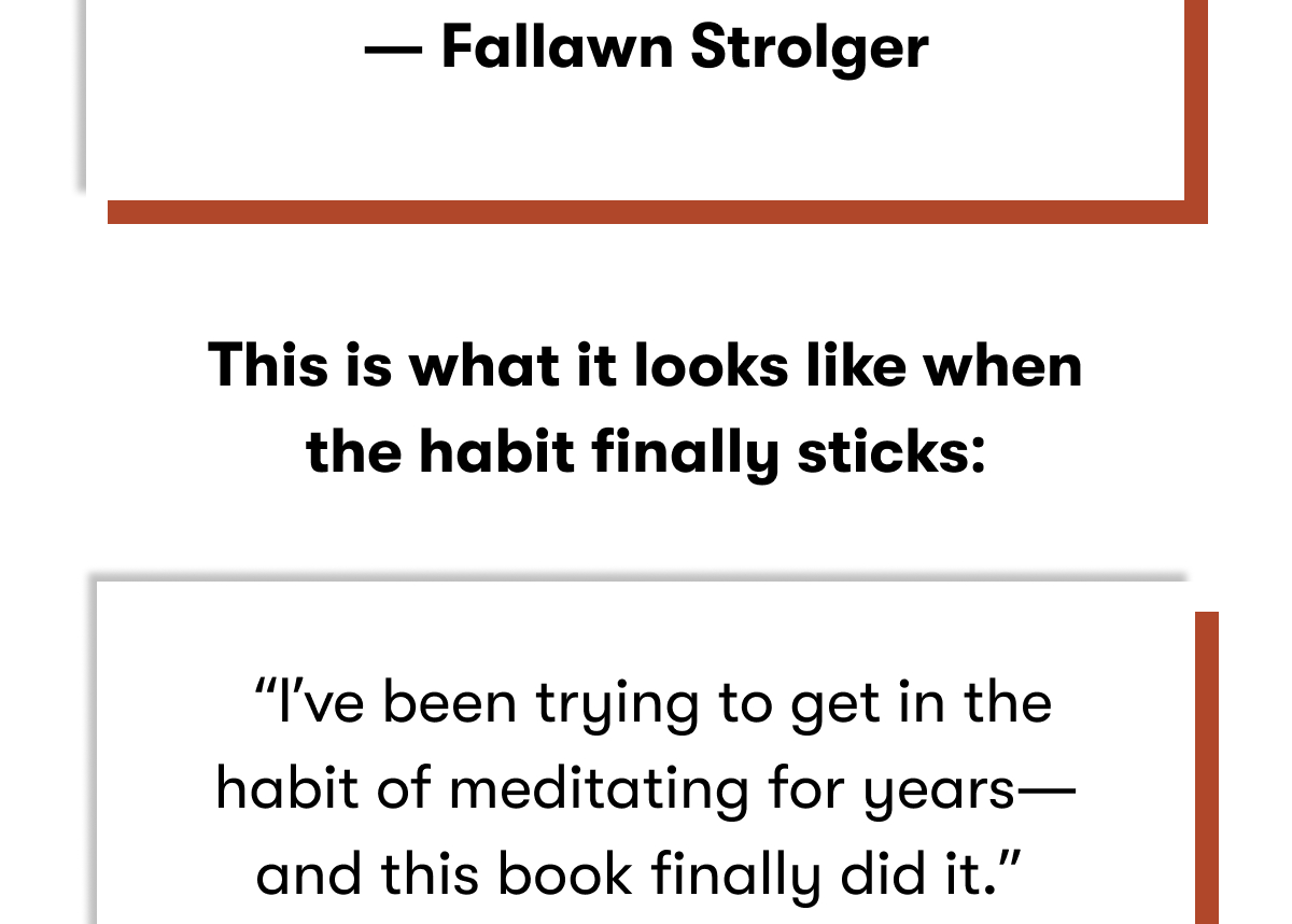 This is what it looks like when the habit finally sticks:  