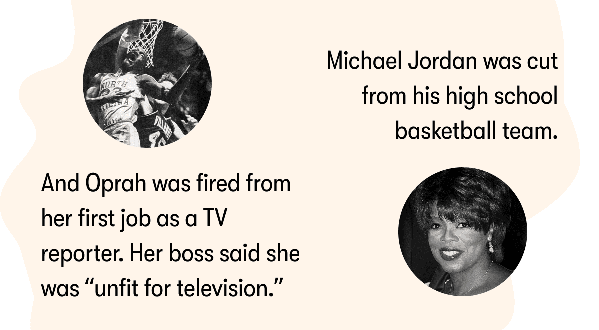 Michael Jordan was cut from his high school basketball team.