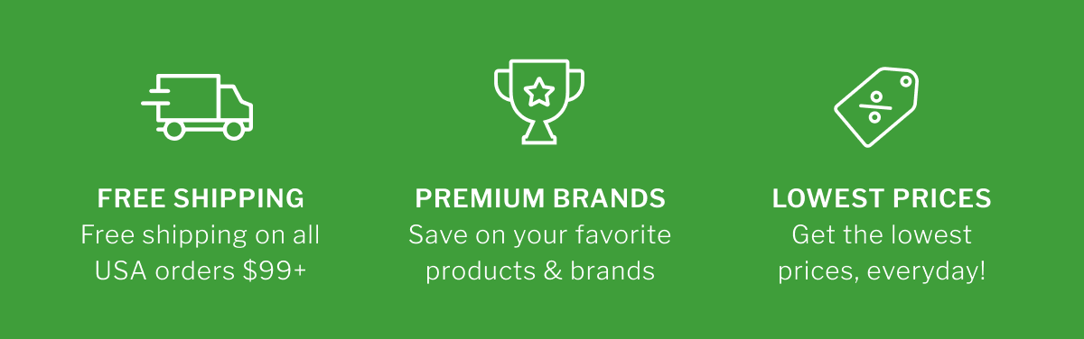 FREE SHIPPING - PREMIUM BRANDS - LOWEST PRICES