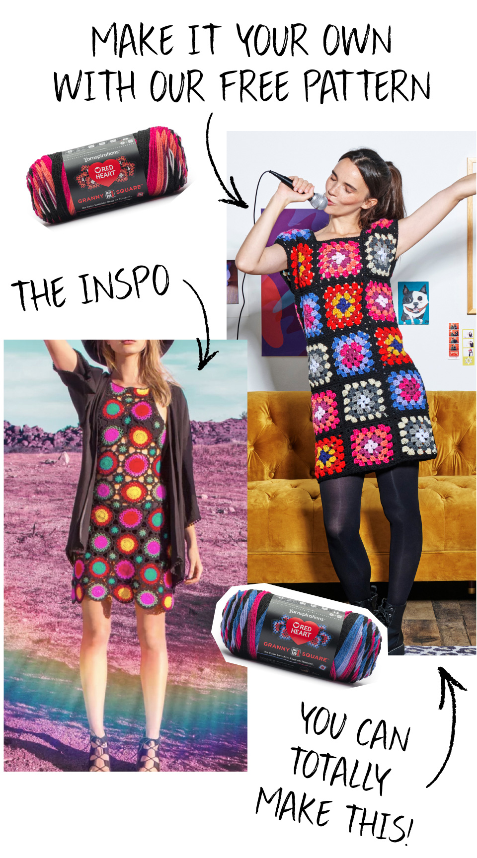 Gamechanging granny square yarn 🧶 Yarnspirations