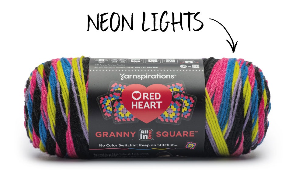 just in new shades of AllInOne Granny Square Yarnspirations