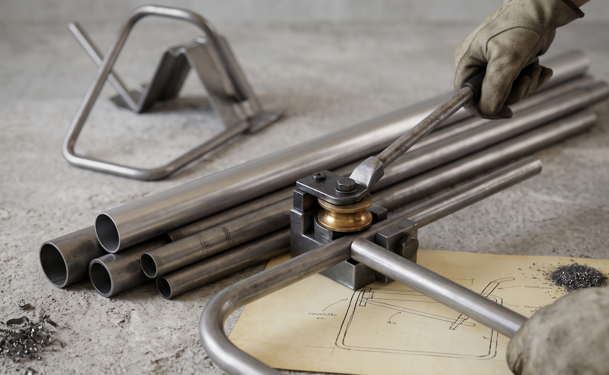 Bending steel frame