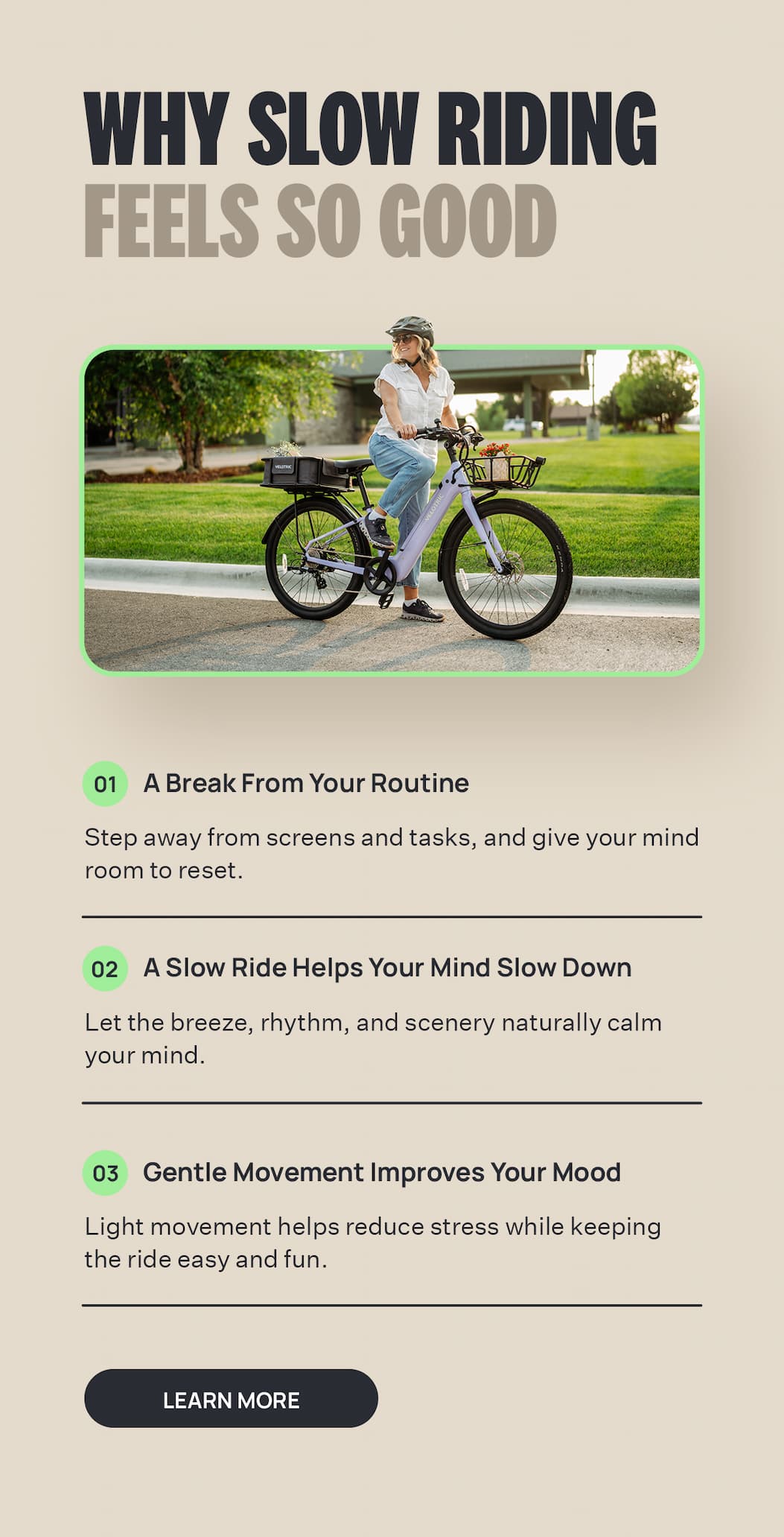 WHY SLOW RIDING，FEELS SO GOOD
