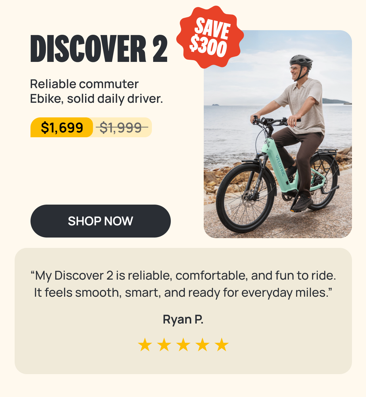 DISCOVER 2 Ebike: Save $300