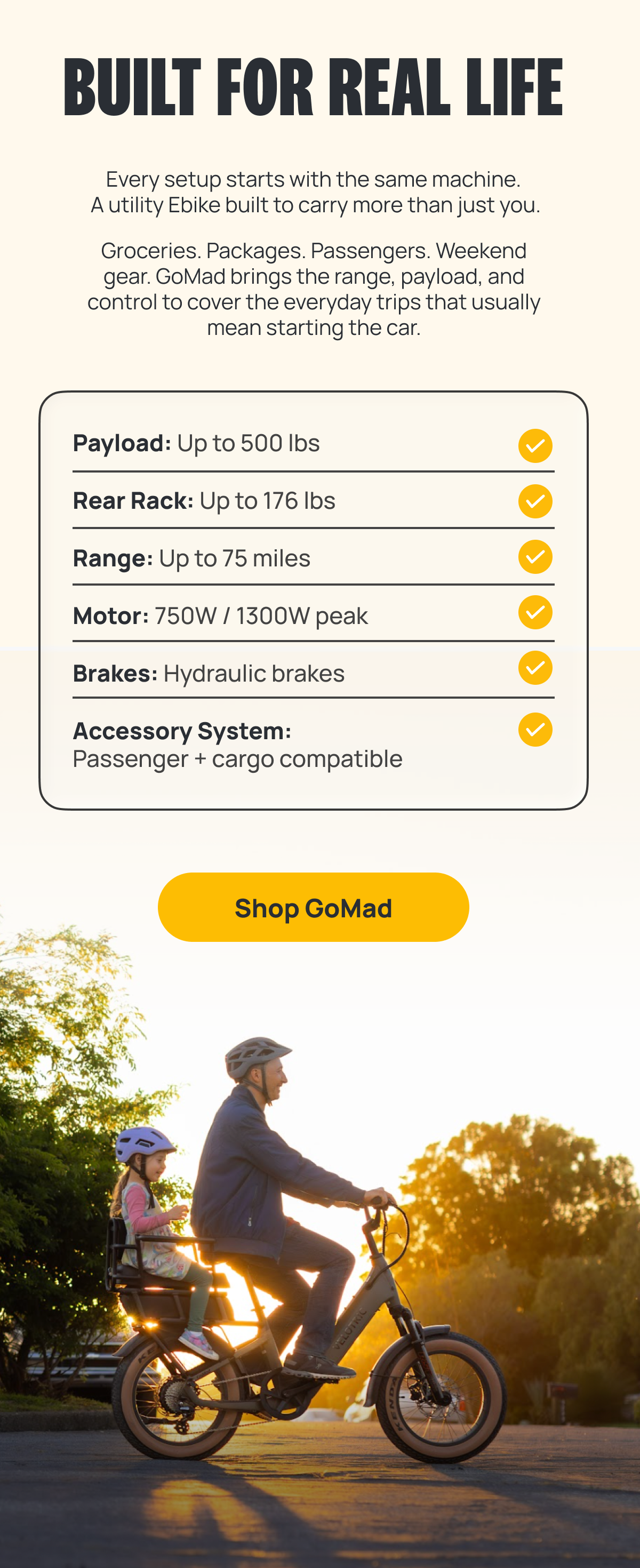 BUILT FOR REAL LIFE [SHOP GOMAD]