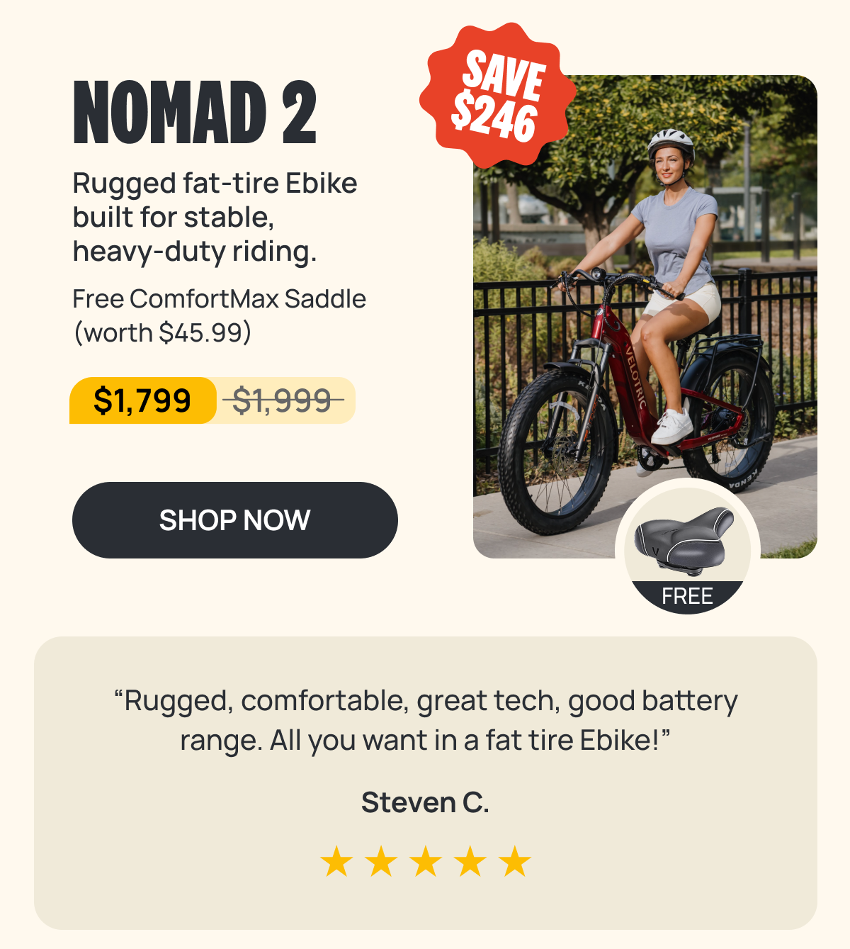 NOMAD 2 Ebike: Save $246