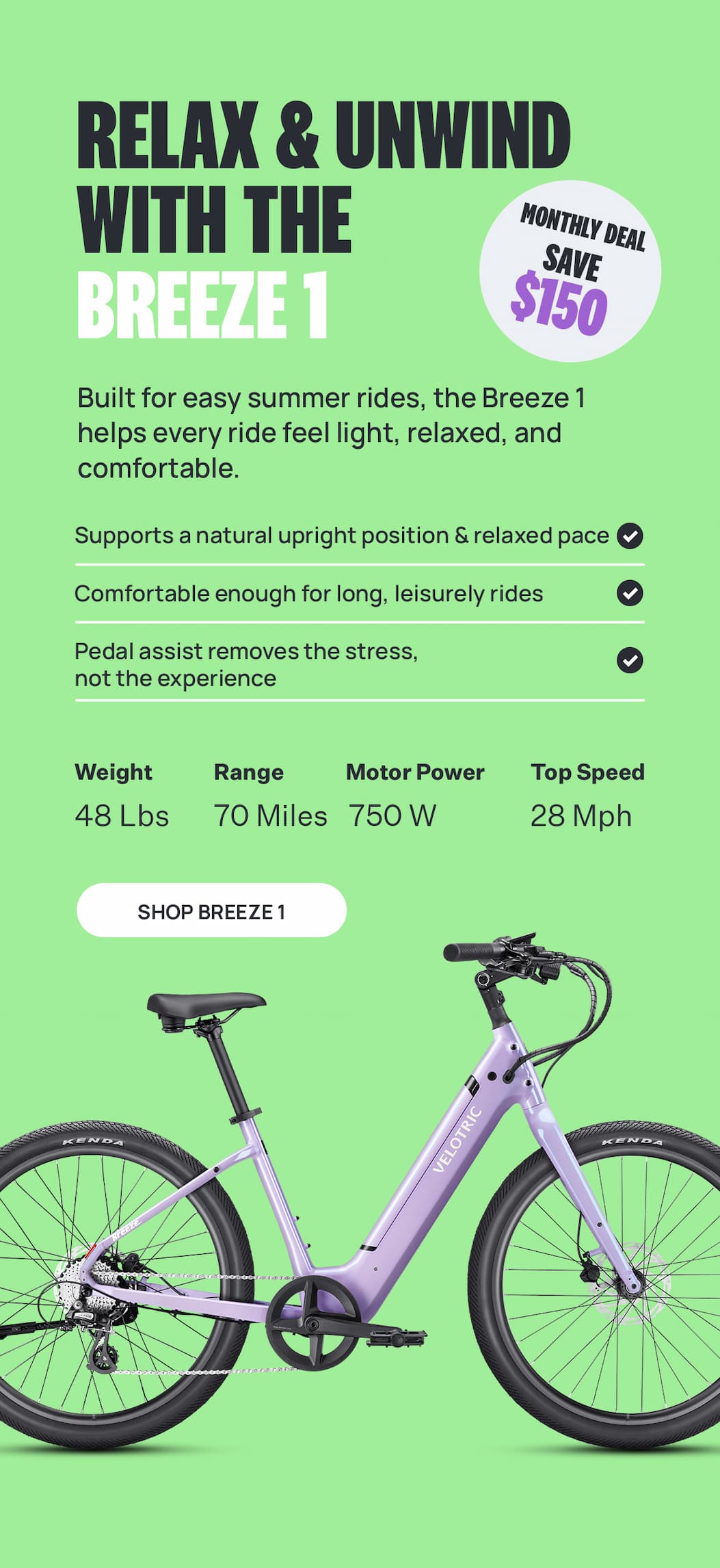 RELAX & UNWIND WITH THE BREEZE 1 ｜MONTHLY DEAL SAVE $150