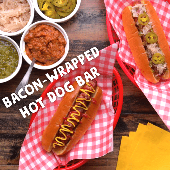 Bacon-Wrapped Hot Dog Bar