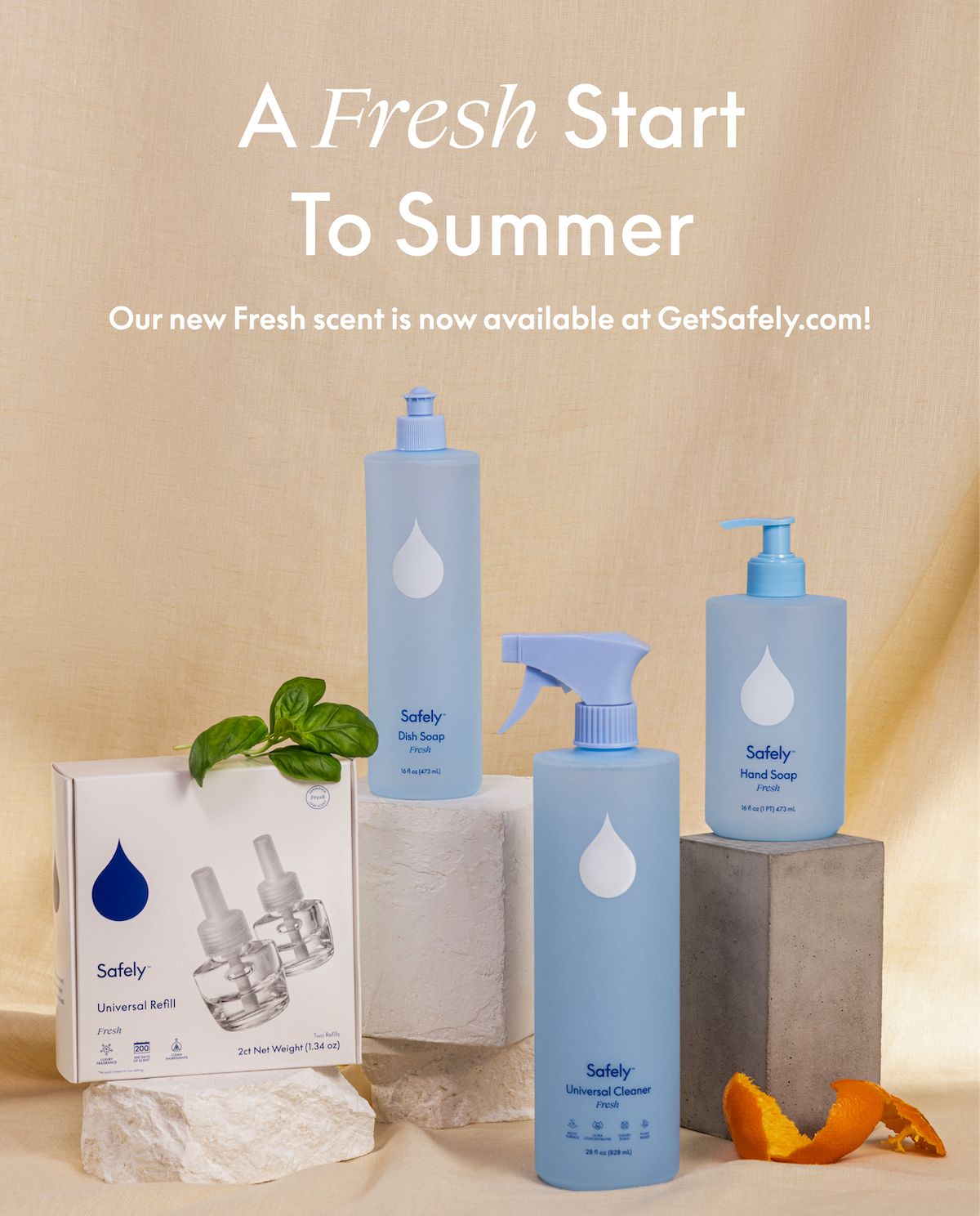 Our new Fresh scent is now available at GetSafely.com! Shop Now