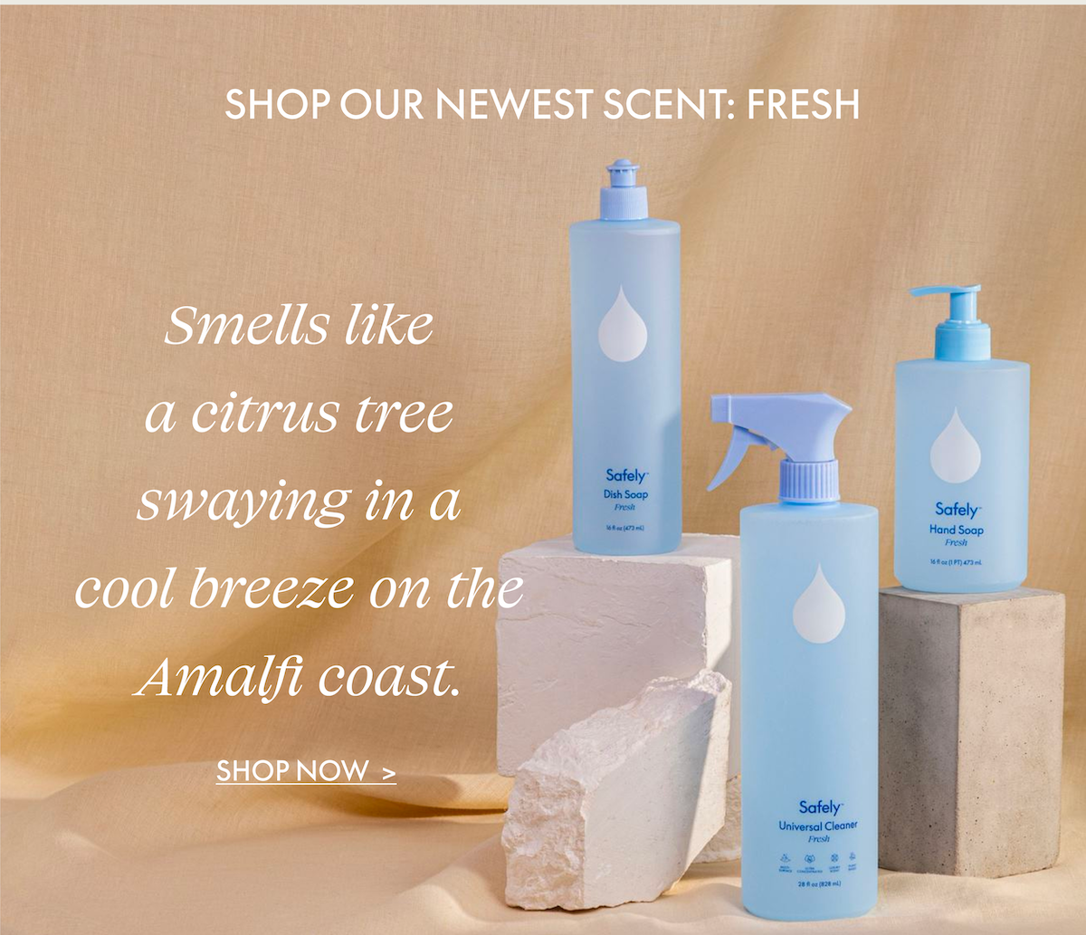 Shop our new scent: Fresh