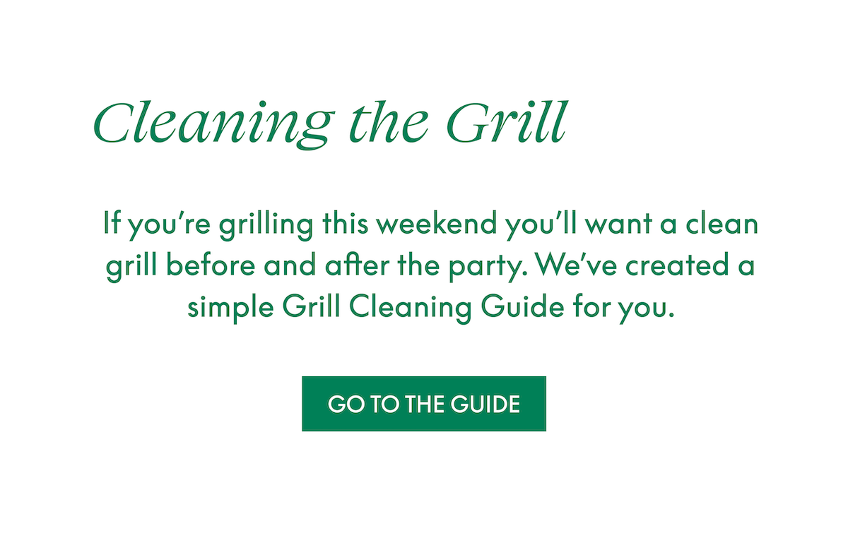 Cleaning the grill