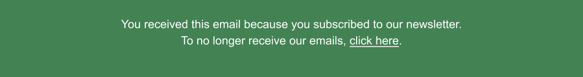 You received this email because you subscribed to our newsletter. To no longer receive our emails, click here.