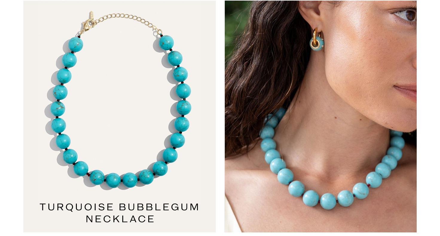 Turquoise Gumball Necklace