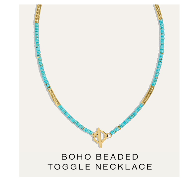 Boho Beaded Turquoise Necklace