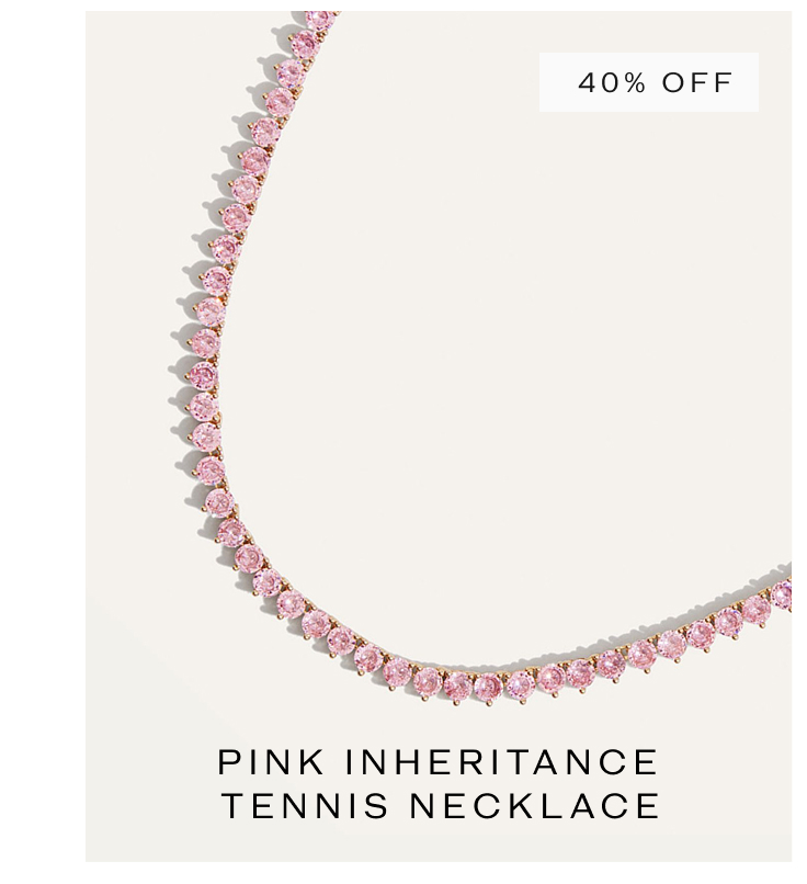 Inheritance Tennis Necklace | Pink Sapphire