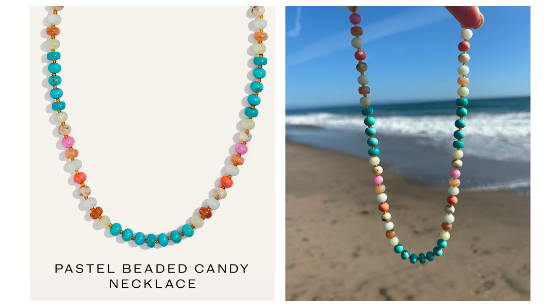Pastel Beaded Candy Necklace