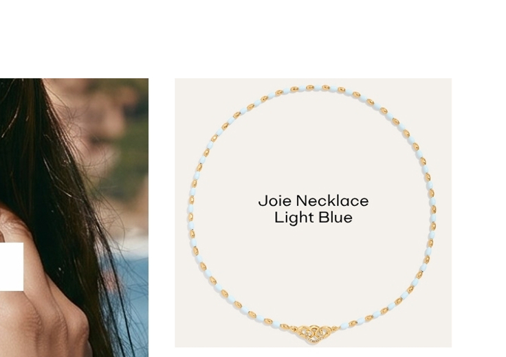 Joie Necklace | Light Blue